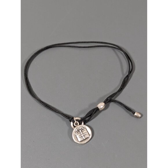 Alex and Ani Sterling Silver 925 Christmas Gift Charm Cord Bracelet Adjustable - Picture 2 of 5